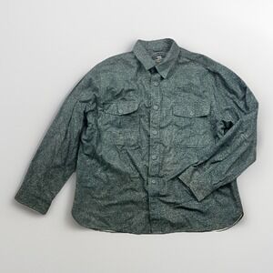 Freedom Foundry Flannel Shirt Men's Size XL Green Speckled Button Up Long Sleeve